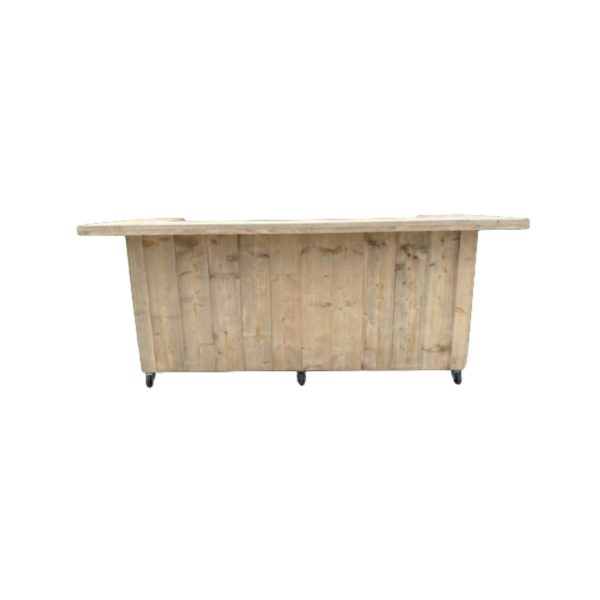 Houten mobiele bar