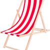 Strandstoel rood - wit