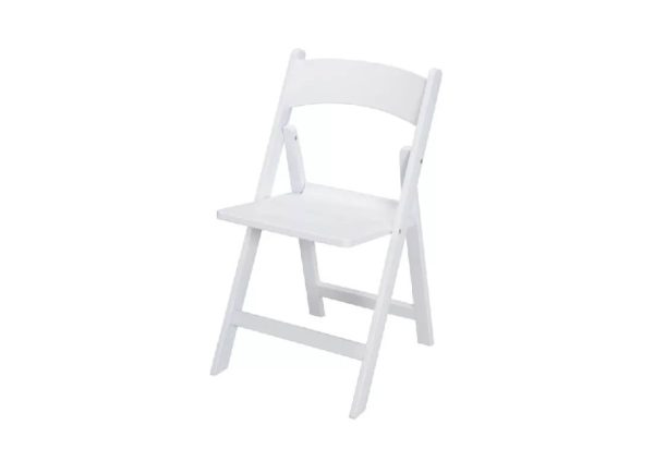 Klapstoel wit pvc